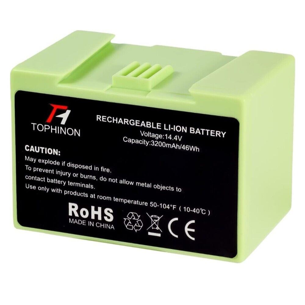 14.4V 3200mAh i7 Battery Replacement for iRobot Roomba e and i Series 7 i7+ i8